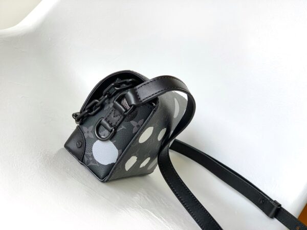 Louis Vuitton Steamer Mini Handbag - Black Dots - Image 5