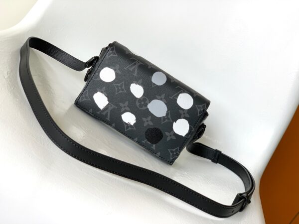 Louis Vuitton Steamer Mini Handbag - Black Dots - Image 4