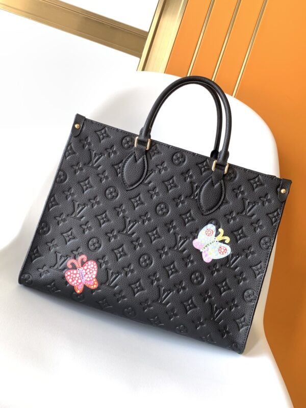 Louis Vuitton Onthego MM Handbag - Black - Image 5