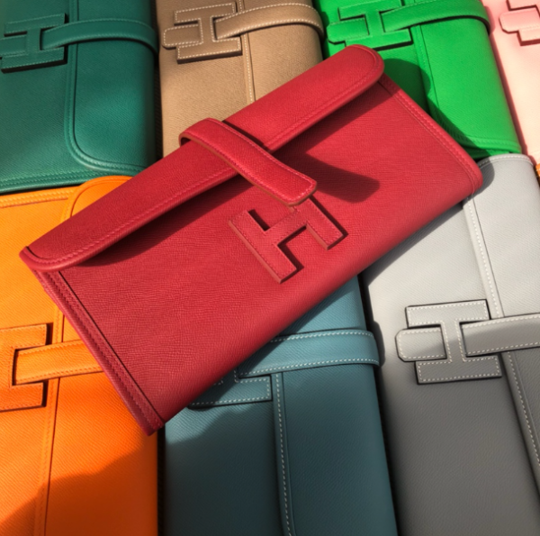 Hermes Epsom Turtledove Handbag - Flag Red - Image 3