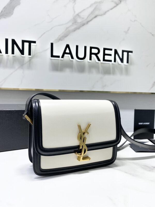 YSL Monogram Cross-body Shoulder Small Handbag - White - Image 4