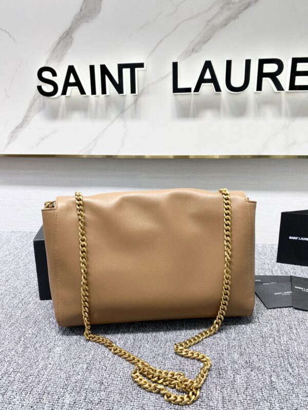 YSL Yves Saint Laurent Plain Chain Handbag - Brown - Image 5