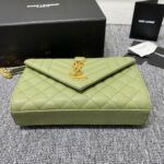 YSL Small Envelope Bag - Light Green - Image 4