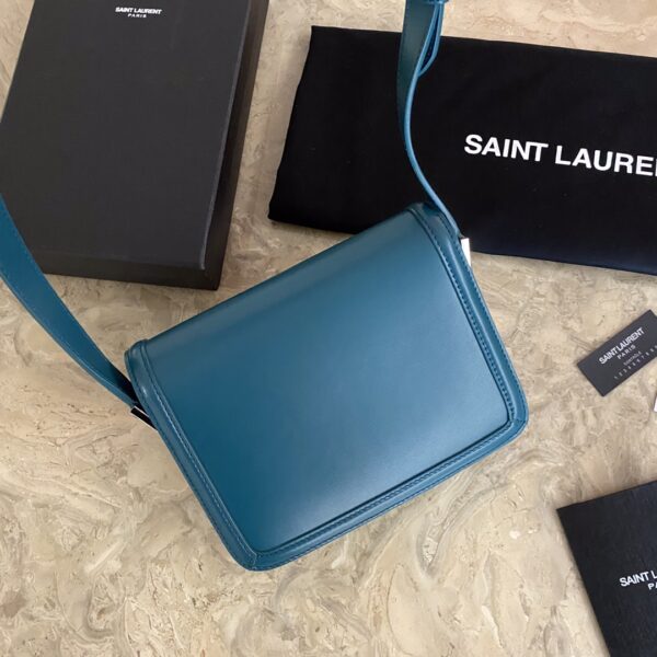 YSL Monogram Cross-body Shoulder Small Handbag - Sea Green - Image 5