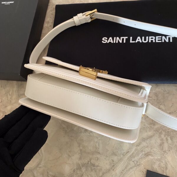 YSL Monogram Cross-body Shoulder Small Handbag - White - Image 5