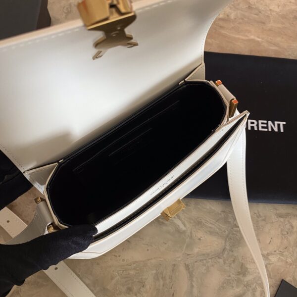 YSL Monogram Cross-body Shoulder Small Handbag - White - Image 2