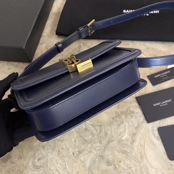 YSL Monogram Cross-body Shoulder Small Handbag - Blue - Image 4