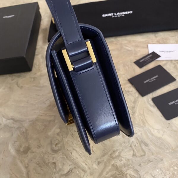 YSL Monogram Cross-body Shoulder Small Handbag - Blue - Image 5