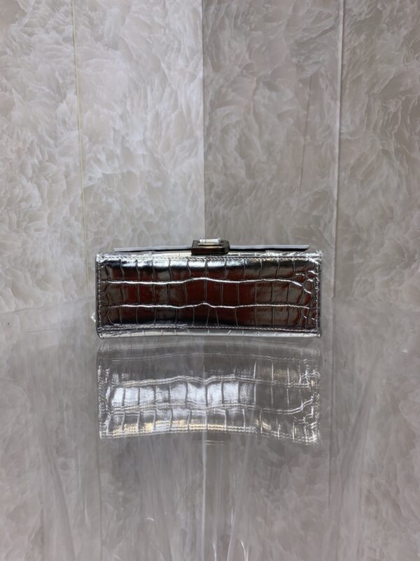 Balenciaga Heavyweight Hourglass Large Bag - Shimmery Silver - Image 2
