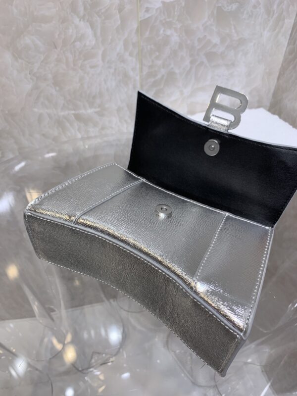 Balenciaga Heavyweight Hourglass Small Bag - Silver - Image 3