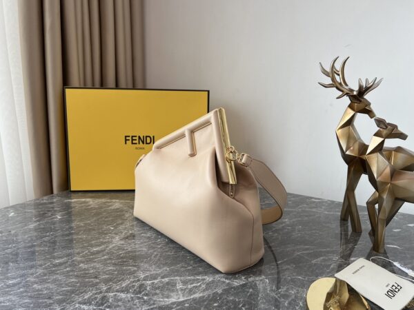 Fendi First Large Handbag - Beige - Image 5