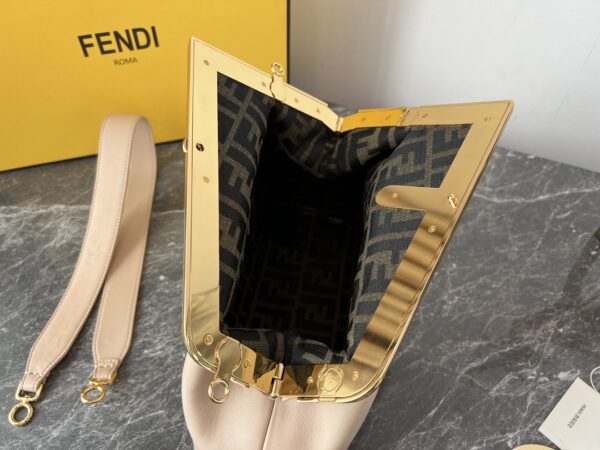 Fendi First Large Handbag - Beige - Image 2