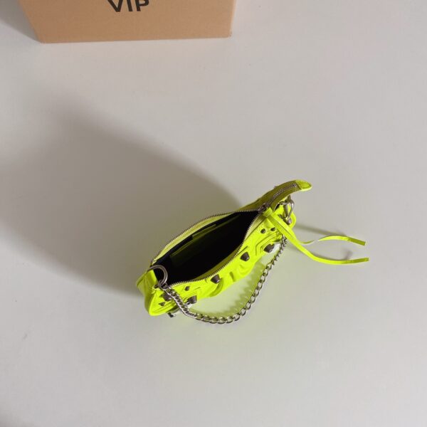 Balenciaga Le Cagole Mini Armpit Bag - Lime - Image 2