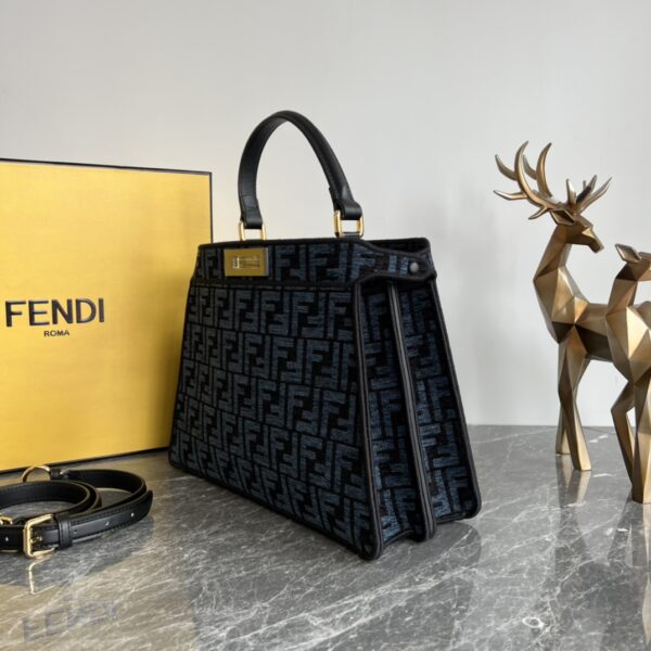 Fendi Peekaboo's Handbag - Black - Image 4