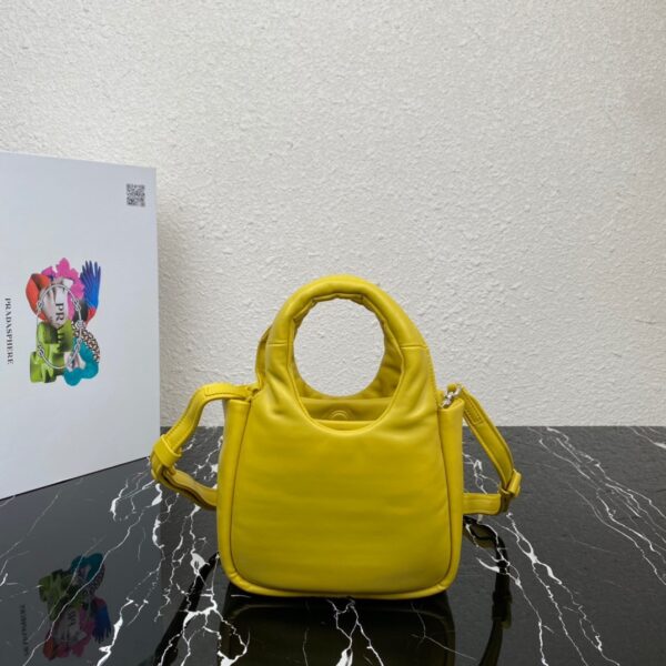 Prada Small Vegetable Basket Handbag - Yellow - Image 5