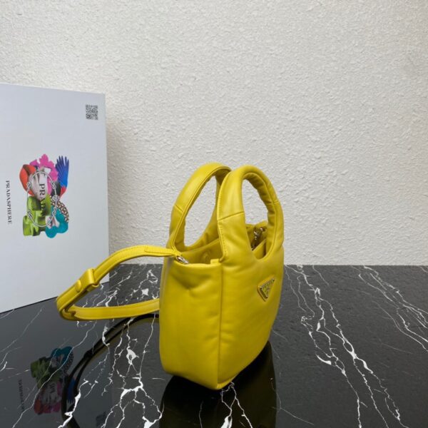 Prada Small Vegetable Basket Handbag - Yellow - Image 4