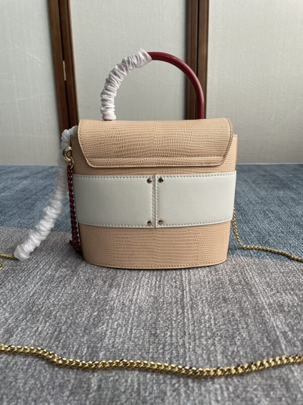 Chloe Small Aby Lock Handbag - Cream - Image 4