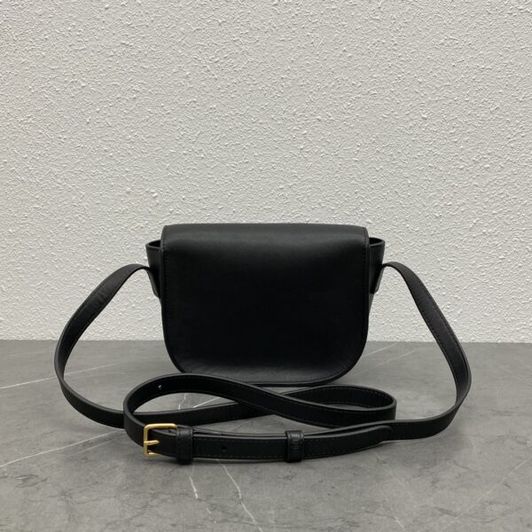 Celine Folco Saddle Bag - Black - Image 4