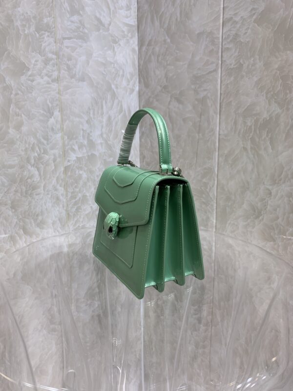Bulgari Serpenti Snake Head-shaped Buckle Handbag – Green - Image 5