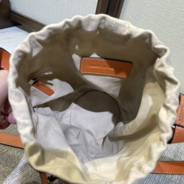 Chloe Concave Shape Basket Bag - Orange - Image 2