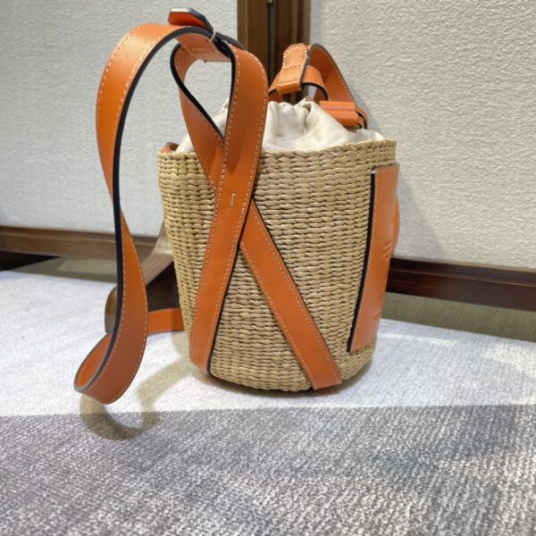 Chloe Concave Shape Basket Bag - Orange - Image 5