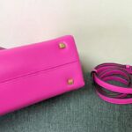 Valentino One Stud Large Sheepskin Handbag - Rose Red - Image 3