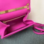 Valentino One Stud Large Sheepskin Handbag - Rose Red - Image 2